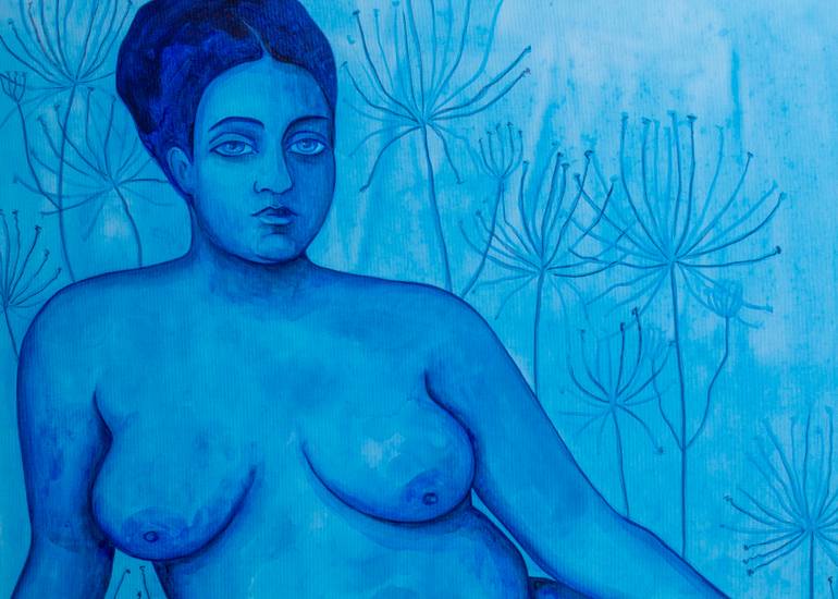 Original Figurative Nude Painting by Oksana Chumakova