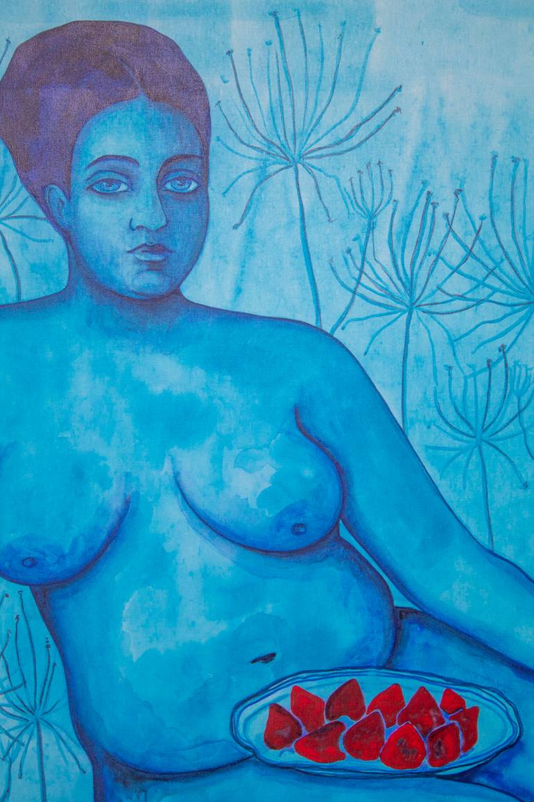 Original Figurative Nude Painting by Oksana Chumakova