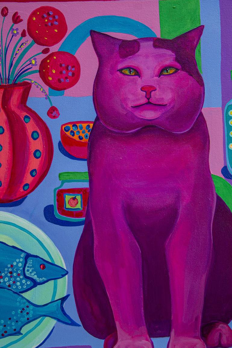 Original Illustration Animal Painting by Oksana Chumakova