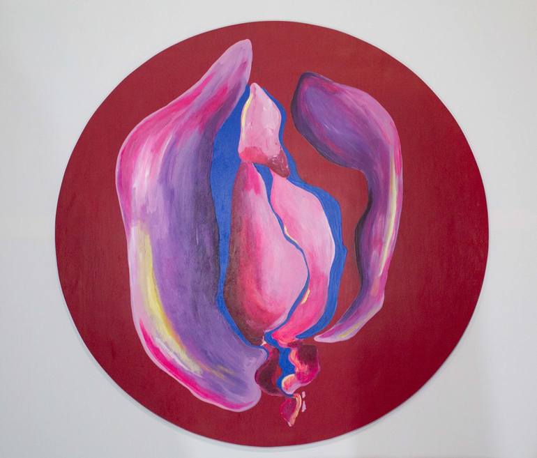 Original Abstract Expressionism Erotic Painting by Oksana Chumakova