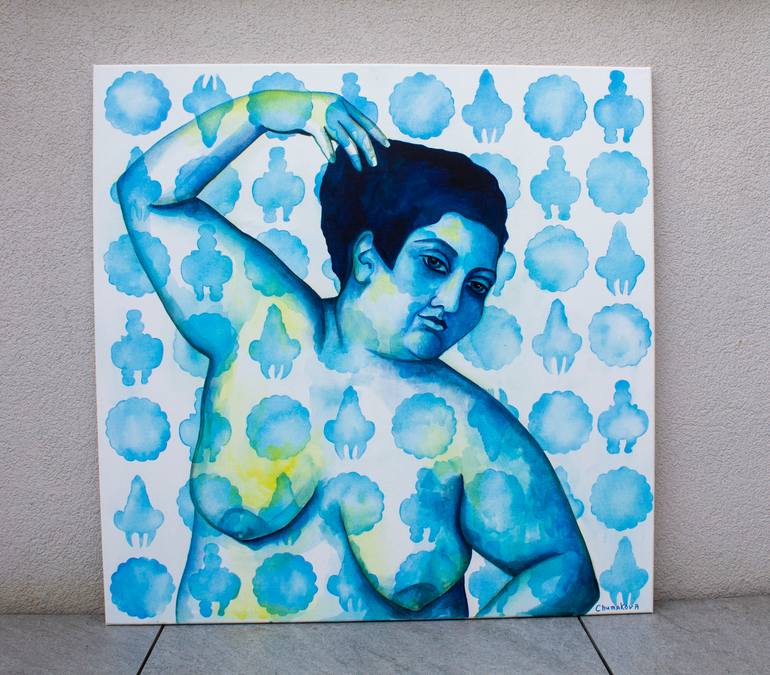 Original Figurative Women Painting by Oksana Chumakova