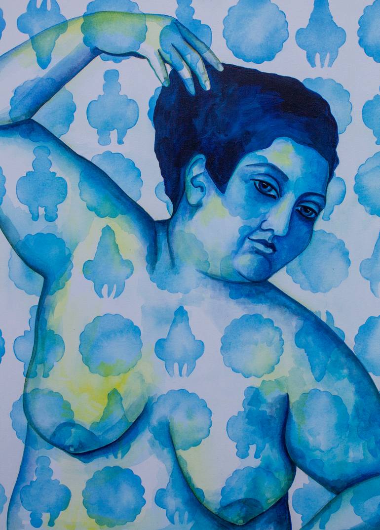 Original Figurative Women Painting by Oksana Chumakova