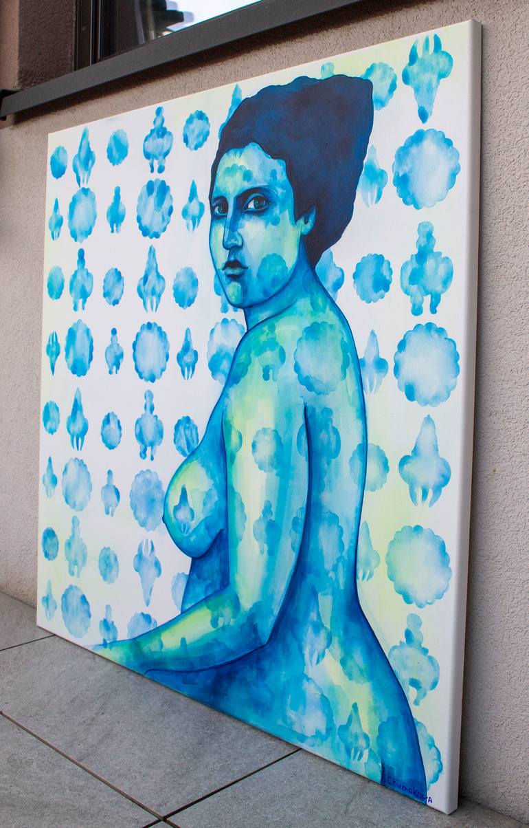 Original Figurative Women Painting by Oksana Chumakova