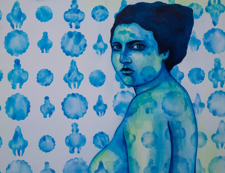 Original Figurative Women Painting by Oksana Chumakova