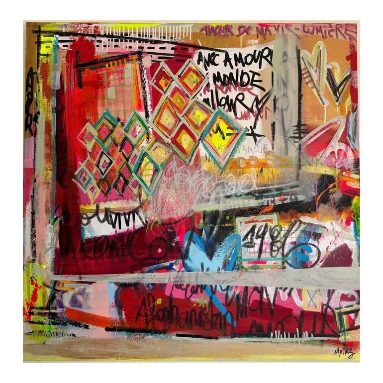 Original Abstract Painting by Manaz Raiszadeh | Abstract Art on Canvas | "The Muse"