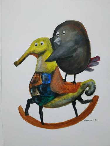 Original Folk Animal Drawings by Hario Gembel Kurniawan