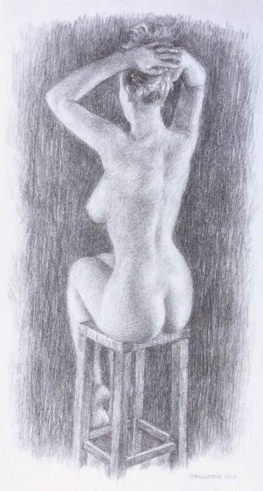 Print of Nude Drawings by Henk Hollebeek