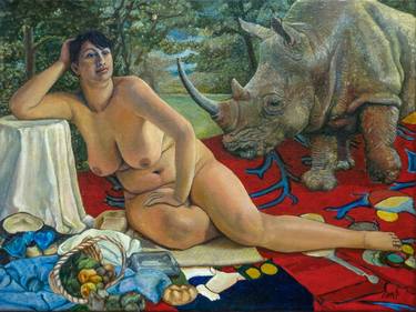 Print of Fine Art Nude Paintings by Edwin G