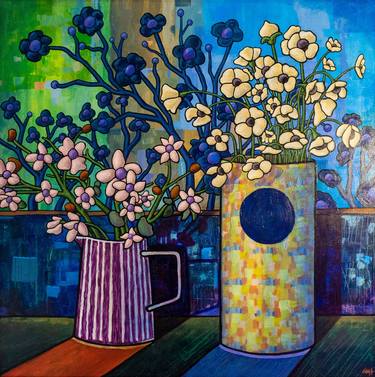 Original Figurative Still Life Paintings by Edwin G