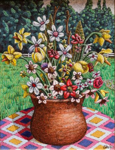 Print of Figurative Floral Paintings by Edwin G