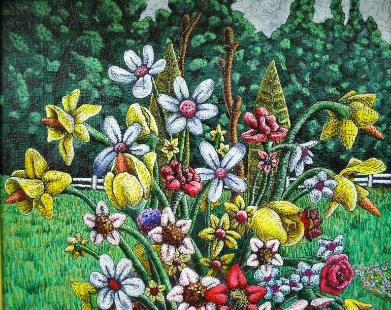 Original Floral Painting by Edwin G