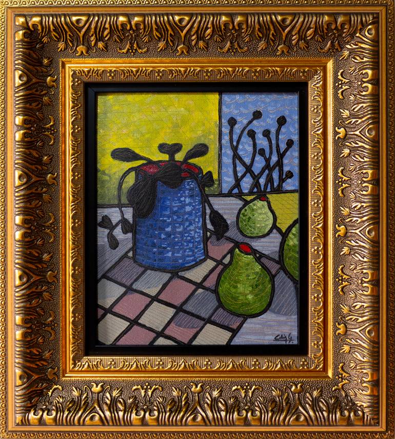 Original Modernism Still Life Painting by Edwin G