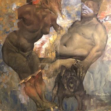 Original Expressionism Fantasy Paintings by Doru Ivan