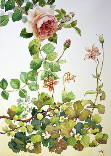 Original Fine Art Floral Paintings by Andrey Kurochkin