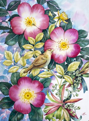Original Fine Art Floral Paintings by Andrey Kurochkin