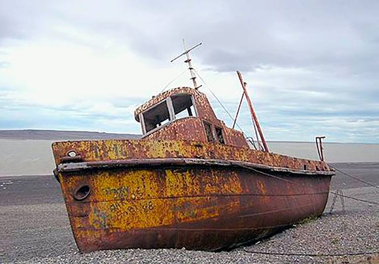 Original Documentary Boat Drawing by Chelo Leyría
