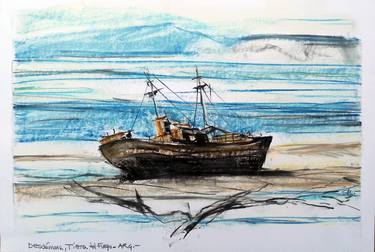 Print of Figurative Boat Drawings by Chelo Leyría