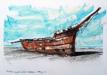 Print of Figurative Boat Drawings by Chelo Leyría