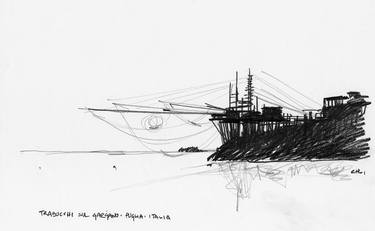 Print of Documentary Ship Drawings by Chelo Leyría