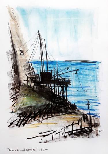 Print of Documentary Seascape Drawings by Chelo Leyría