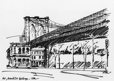 Brooklyn Bridge 01, NY USA thumb