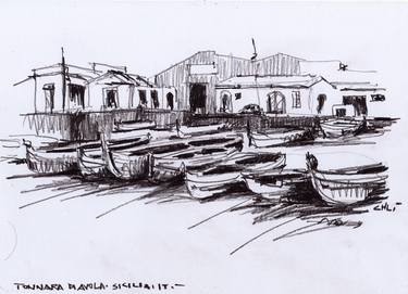 Print of Documentary Seascape Drawings by Chelo Leyría