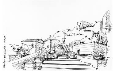 Print of Figurative Cities Drawings by Chelo Leyría