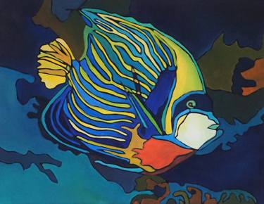 Original Figurative Fish Paintings by Florence Tedeschi