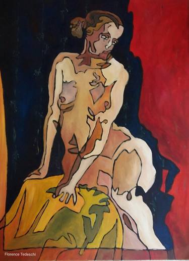 Original Figurative Nude Paintings by Florence Tedeschi