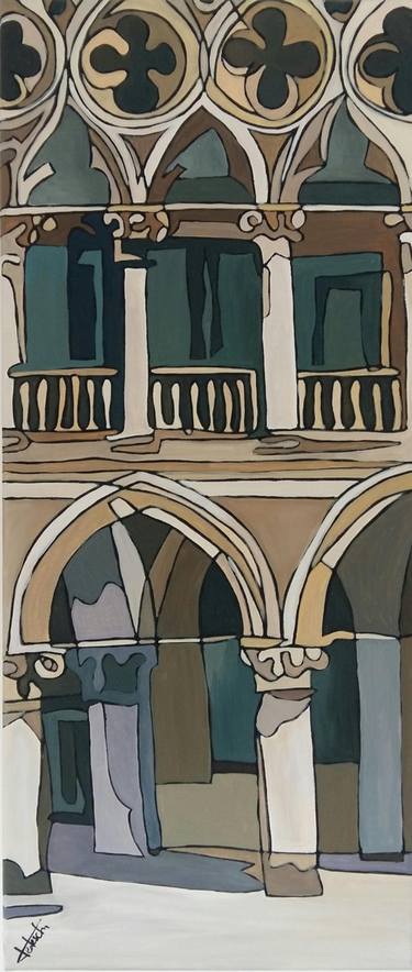 Original Architecture Paintings by Florence Tedeschi