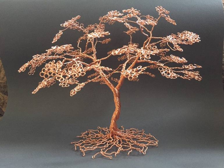 Original Modern Botanic Sculpture by Catherine White