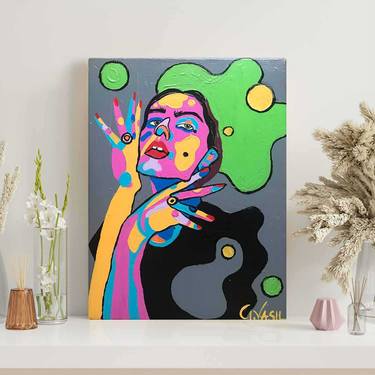 Original Abstract People Paintings by Gusté  Design