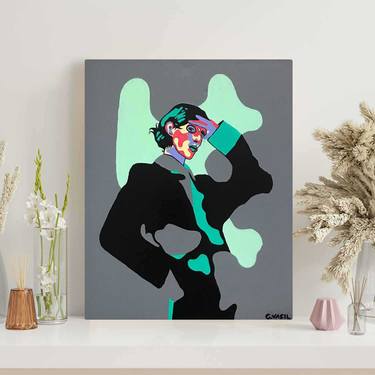 Original Abstract People Paintings by Gusté  Design