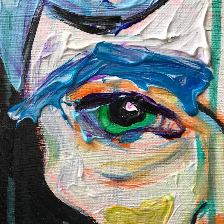 Original Abstract People Painting by Gusté  Design