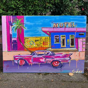 Original Expressionism Automobile Paintings by Gusté  Design