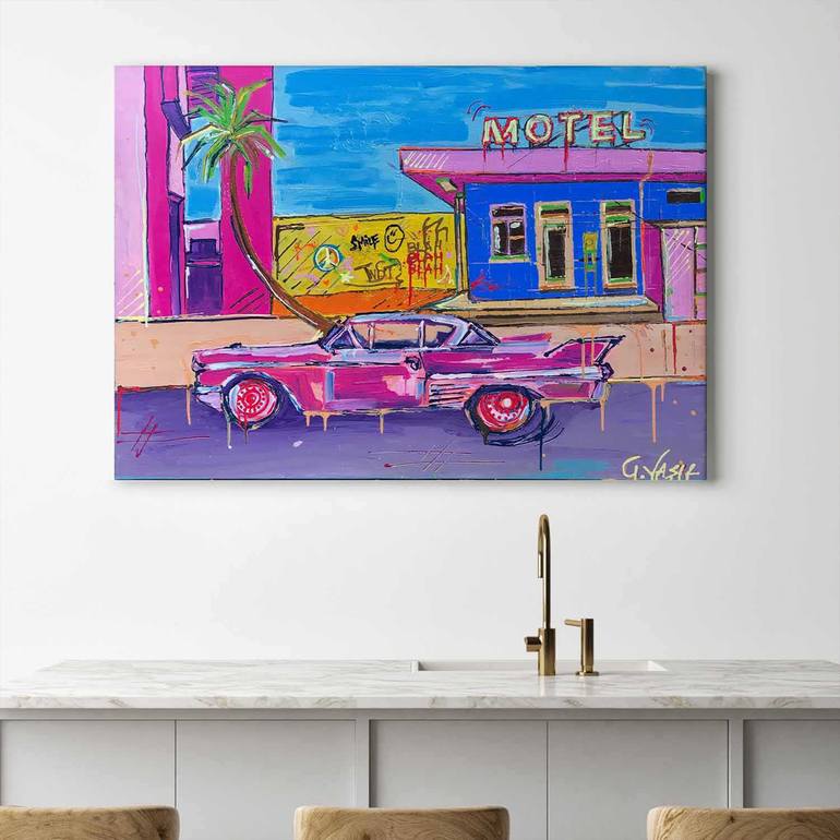 Original Expressionism Transportation Painting by Gusté  Design