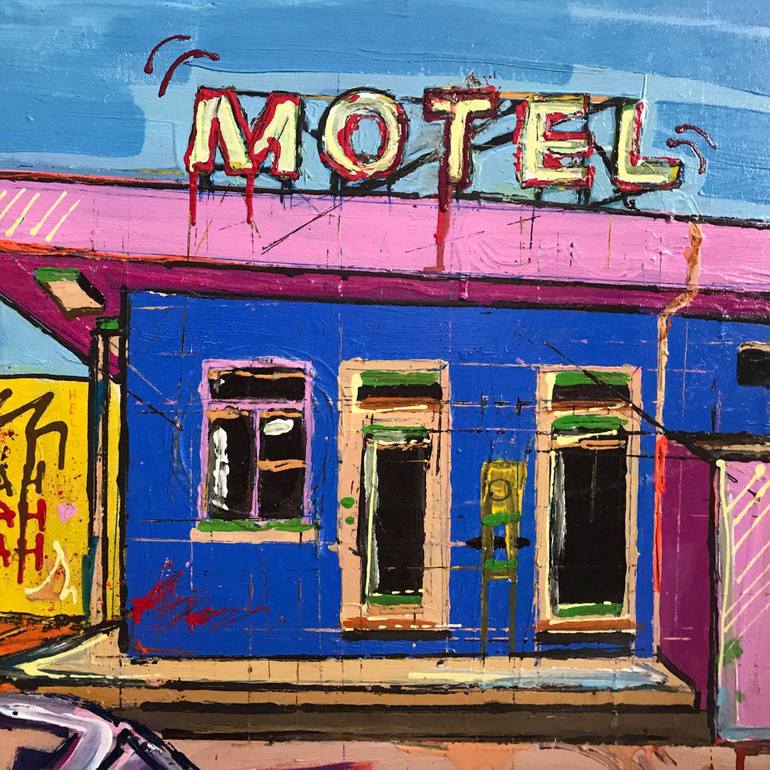 Original Expressionism Transportation Painting by Gusté  Design