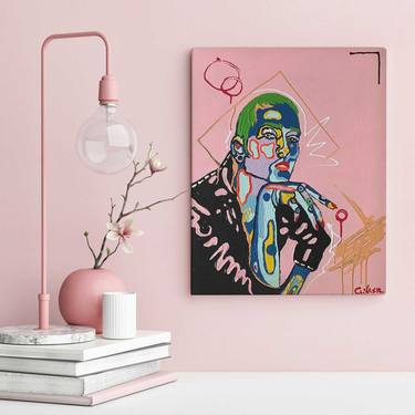 Original Abstract People Paintings by Gusté  Design