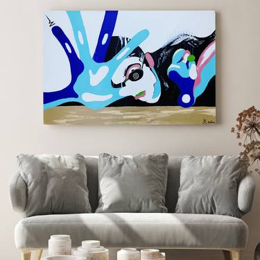 Original Art Deco People Paintings by Gusté  Design