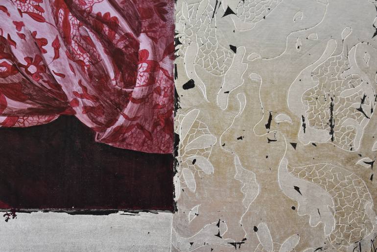Original Abstract People Painting by Christine Noel