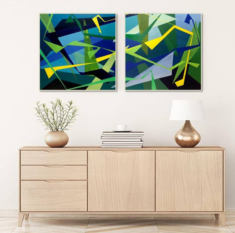 Original Abstract Painting by Jess Silverio