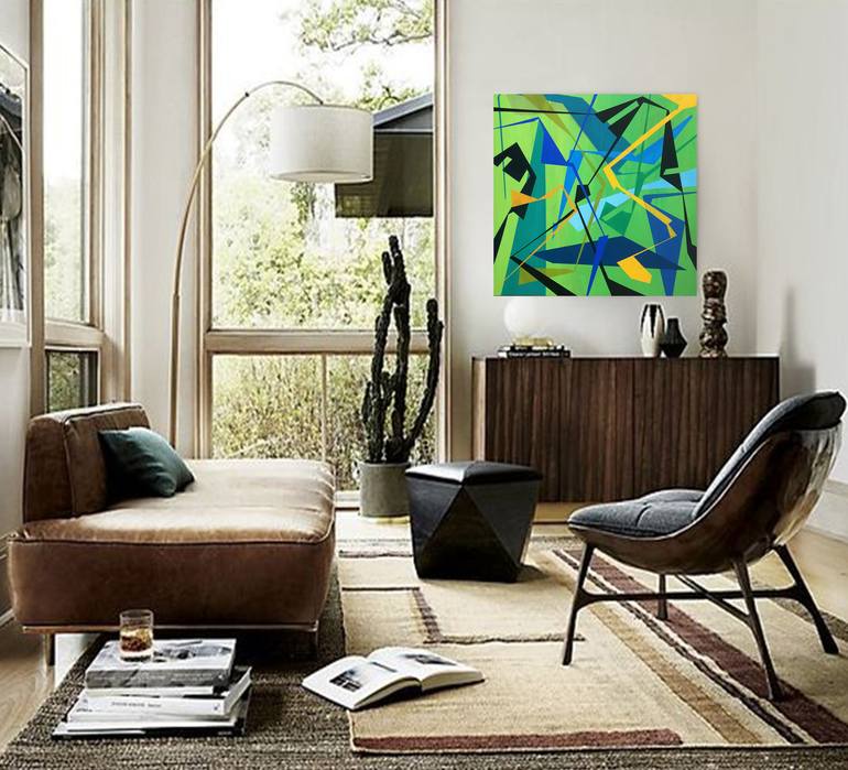 Original Abstract Expressionism Abstract Painting by Jess Silverio