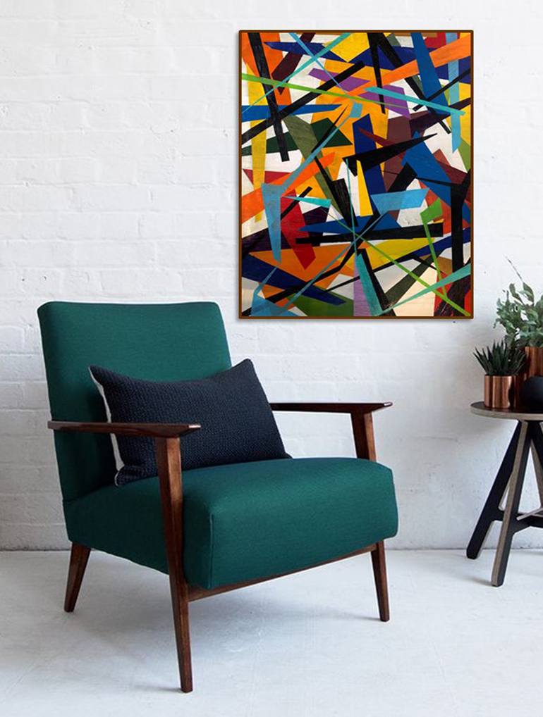 Original Abstract Expressionism Abstract Painting by Jess Silverio