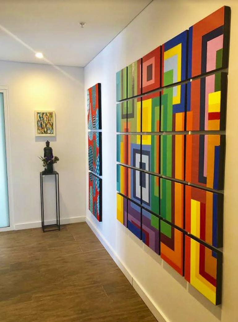 Original Abstract Expressionism Abstract Painting by Jess Silverio