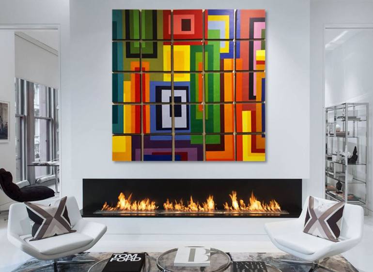Original Abstract Expressionism Abstract Painting by Jess Silverio