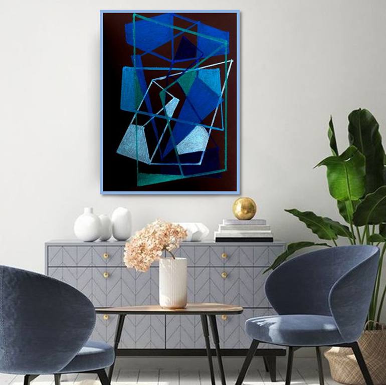 Original Abstract Expressionism Abstract Painting by Jess Silverio