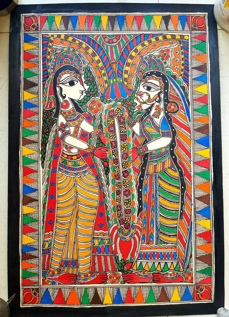 Original Classical mythology Painting by Dimple Kashyap