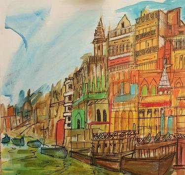 Print of Street Art Landscape Paintings by Dimple Kashyap
