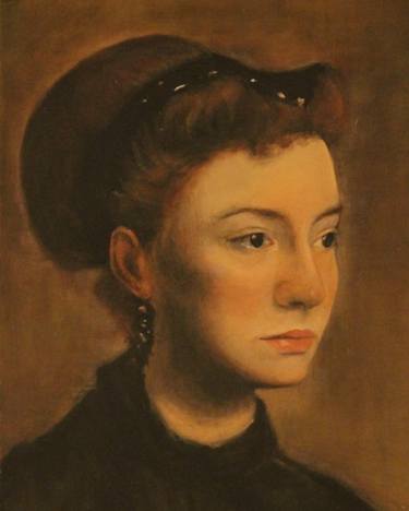 Edgard Degas Portrait Of A Young Woman Reproduction Painting By Zisan Busra Tigli Saatchi Art