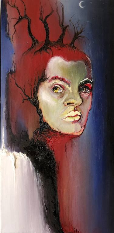 Original Figurative People Painting by Zisan Busra Tigli